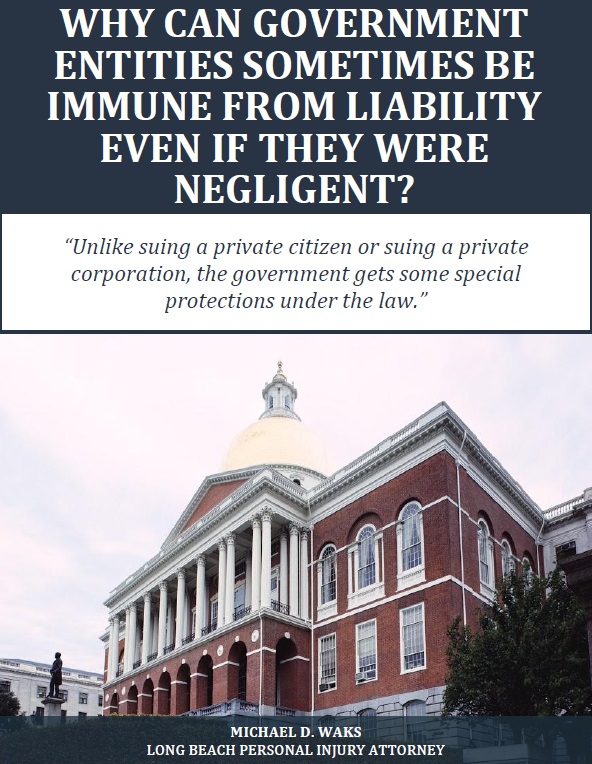 Why Government Entities Sometimes Immune Liability Negligent