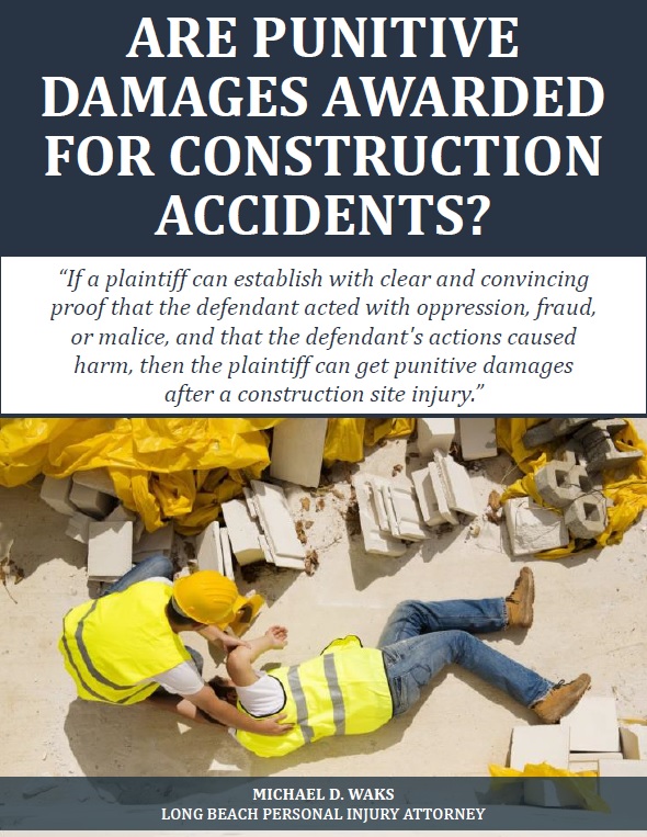 Are punitive damages awarded for construction accident injuries