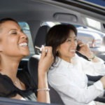 Laughing Women in Car