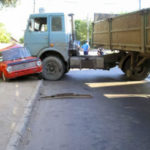 Kharkov, Ukraine - June 17, 2009: Consequences Of A Car Accident