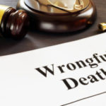 Wrongful Death Report And Gavel In A Court.