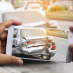 a car fender bender in California