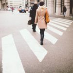 pedestrian in crosswalk