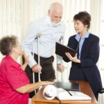 personal injury attorney with accident victim and wife