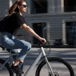 Female bicycle rider